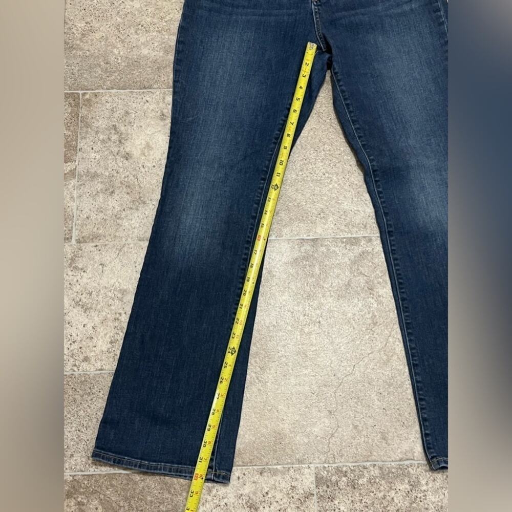 Lands End Women's Fit 2 Cotton Stretch Bootcut Jeans, Size 14 - Picture 9 of 10